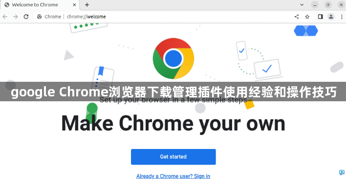 google Chrome浏览器下载管理插件使用经验和操作技巧1