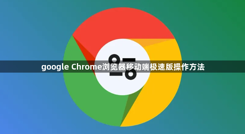 google Chrome浏览器移动端极速版操作方法1