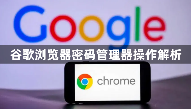 谷歌浏览器密码管理器操作解析1