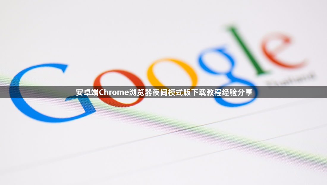 安卓端Chrome浏览器夜间模式版下载教程经验分享1