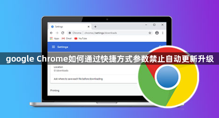 google Chrome如何通过快捷方式参数禁止自动更新升级1