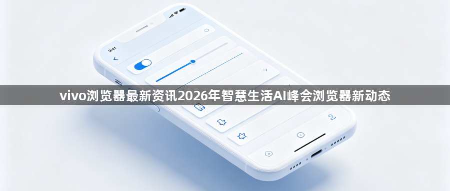 vivo浏览器最新资讯2026年智慧生活AI峰会浏览器新动态1