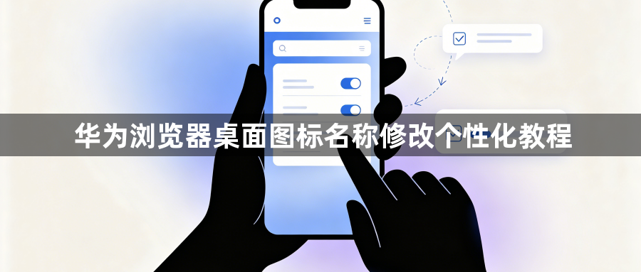 华为浏览器桌面图标名称修改个性化教程1