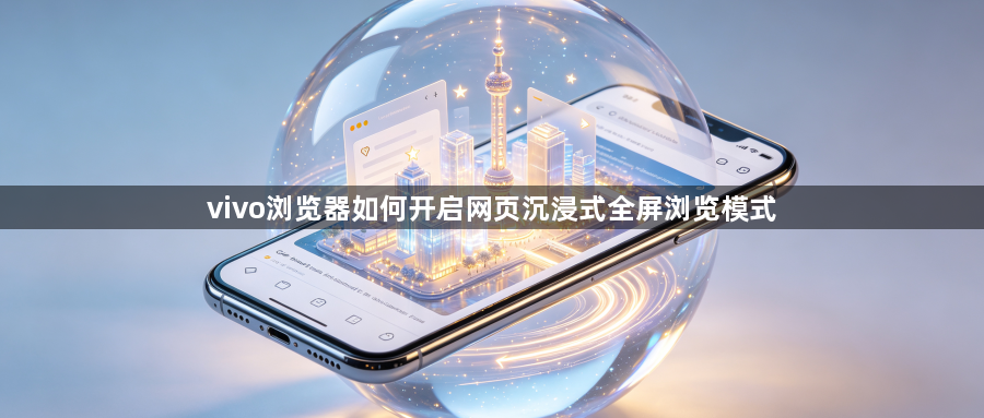vivo浏览器如何开启网页沉浸式全屏浏览模式1