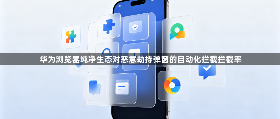 华为浏览器纯净生态对恶意劫持弹窗的自动化拦截拦截率1