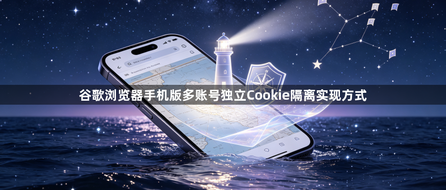 谷歌浏览器手机版多账号独立Cookie隔离实现方式1