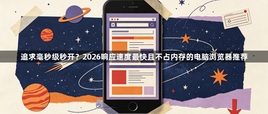 追求毫秒级秒开？2026响应速度最快且不占内存的电脑浏览器推荐1