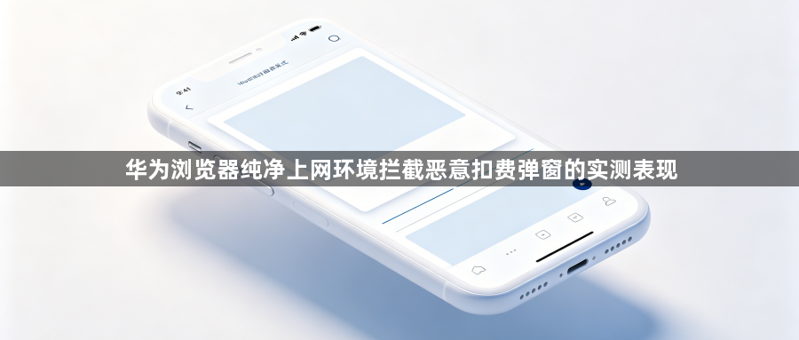 华为浏览器纯净上网环境拦截恶意扣费弹窗的实测表现1