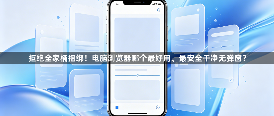 拒绝全家桶捆绑!电脑浏览器哪个最好用、最安全干净无弹窗?1