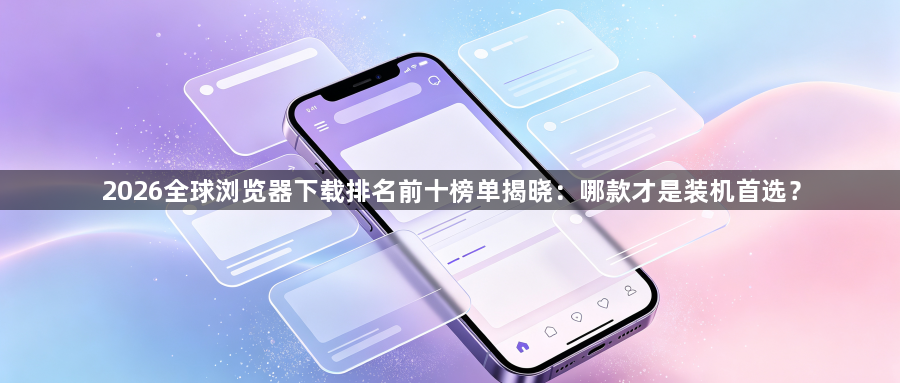 2026全球浏览器下载排名前十榜单揭晓：哪款才是装机首选？1
