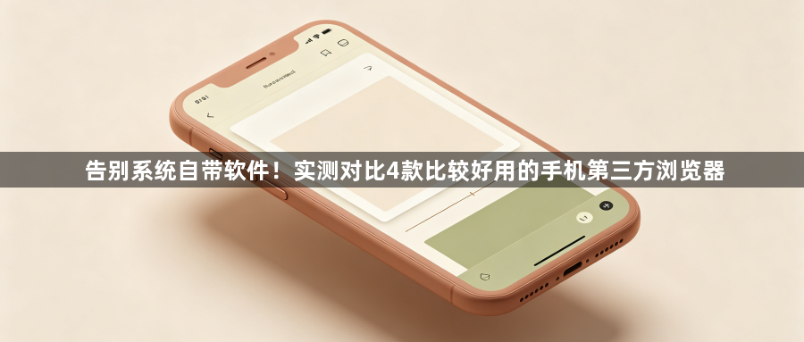 告别系统自带软件！实测对比4款比较好用的手机第三方浏览器1