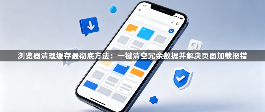 浏览器清理缓存最彻底方法:一键清空冗余数据并解决页面加载报错1