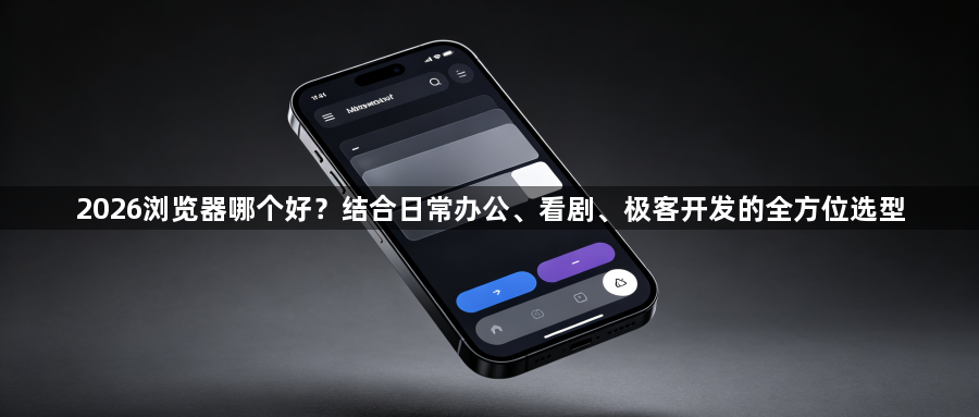 2026浏览器哪个好?结合日常办公、看剧、极客开发的全方位选型1