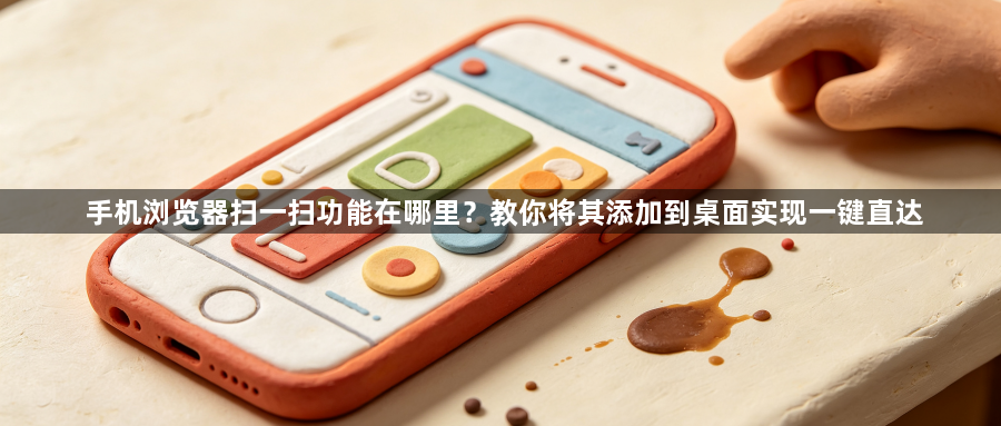 手机浏览器扫一扫功能在哪里？教你将其添加到桌面实现一键直达1