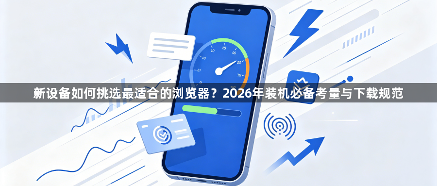 新设备如何挑选最适合的浏览器？2026年装机必备考量与下载规范1
