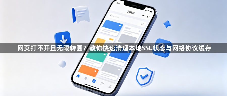 网页打不开且无限转圈?教你快速清理本地SSL状态与网络协议缓存1