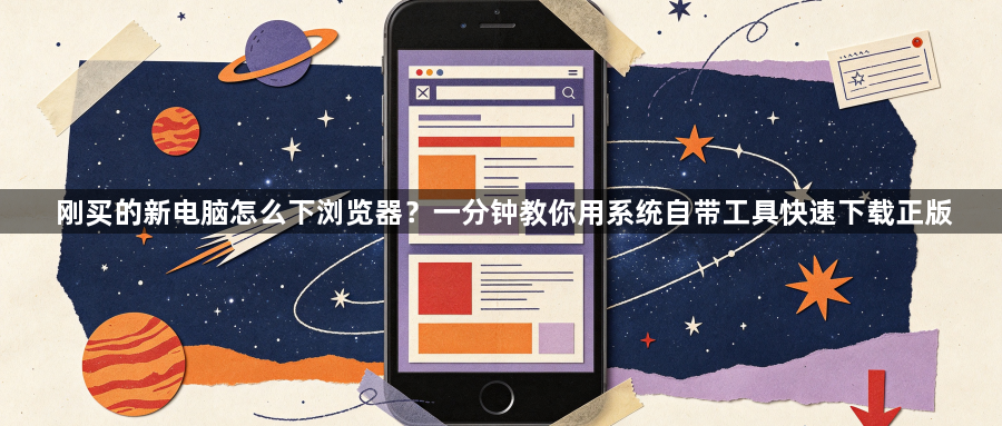 刚买的新电脑怎么下浏览器？一分钟教你用系统自带工具快速下载正版1