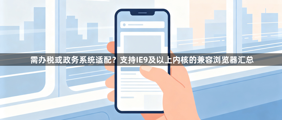 需办税或政务系统适配？支持IE9及以上内核的兼容浏览器汇总1