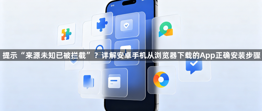提示“来源未知已被拦截”？详解安卓手机从浏览器下载的App正确安装步骤1