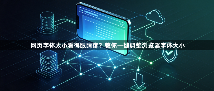 网页字体太小看得眼睛疼？教你一键调整浏览器字体大小1