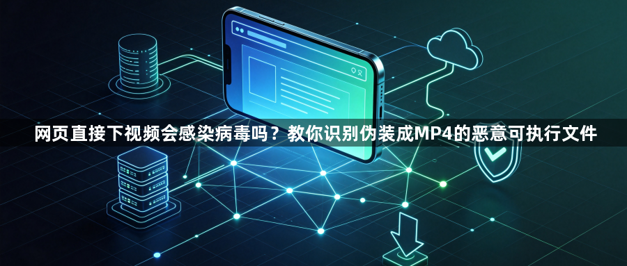 网页直接下视频会感染病毒吗？教你识别伪装成MP4的恶意可执行文件1