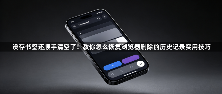 没存书签还顺手清空了！教你怎么恢复浏览器删除的历史记录实用技巧1